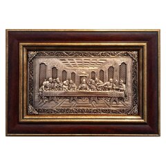 Настенная картина гравюра «Тайная вечеря» из меди