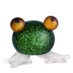 Декоративное пресс-папье из художественного стекла «Лягушка» (зелёная)