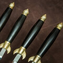 Оригинальные шампуры «Сфинкс» с рукоятью из дерева ясень