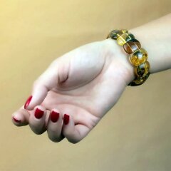 Женские наручные часы «Бабочки» из балтийского янтаря