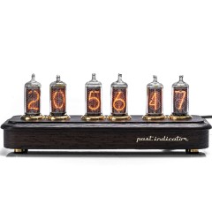 Ламповые часы газоразрядные «Восток-3» из массива венге