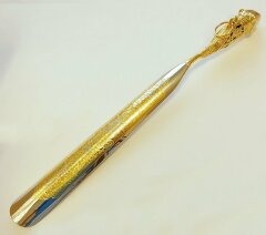 Позолоченная ложка для обуви «Медведь»