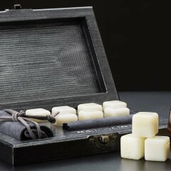 Нефритовые камни «Байкал» для виски (7 шт. белый)