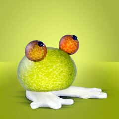 Декоративное пресс-папье из художественного стекла «Лягушонок» (лайм)