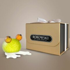 Декоративное пресс-папье из художественного стекла «Лягушонок» (лайм)