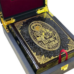 Подарочный набор книга «Цветник духовный с иконой Святая Троица»