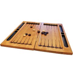 Резные нарды ручной работы «ФСБ» из массива дерева