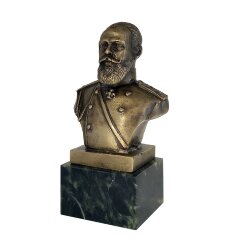 Бронзовый бюст императора «Александр Третий» в подарок историку