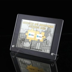 Сувенирная плакетка «Альянс партнёров» в подарок на юбилей компании