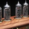 Ламповые часы газоразрядные «Восток-4» из массива дерева бубинга