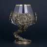 Бокал для коньяка «70 лет» (прозрачное стекло) в подарок на юбилей