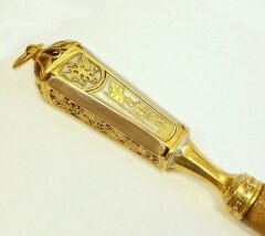 Позолоченная ложка для обуви «Гербовая»