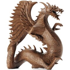 Резная фигурка «Дракон» — как символ Нового 2024 года