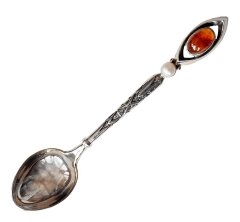 Кофейная ложечка «Императрица» из серебра