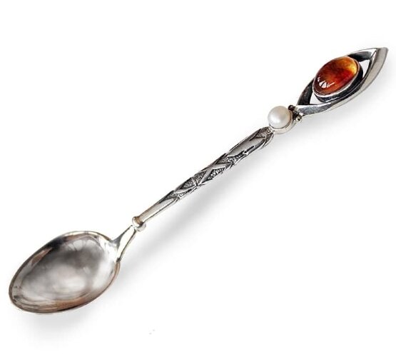 Кофейная ложечка «Императрица» из серебра