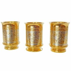 Позолоченный набор для водки «Трио»