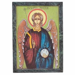 Икона «Архангел Михаил» (змеевик)