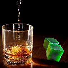 Нефритовые камни «Байкал» для виски (9 шт)