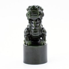 Подарочная оснастка для печати «Дракон» из зелёного нефрита