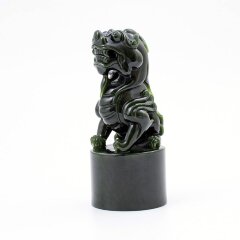 Подарочная оснастка для печати «Дракон» из зелёного нефрита