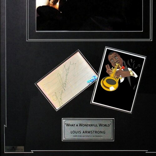 Подлинный автограф «Луи Армстронг»
