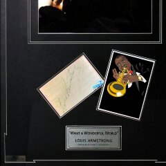 Подлинный автограф «Луи Армстронг»