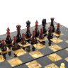 Подарочные шахматы «Арабески» из морёного дуба и янтаря