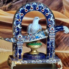 Интерьерная композиция с ножом «Сапфировый страж» — Премиум подарки