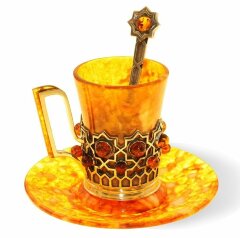 Кофейная чашка из янтаря «Визирь»