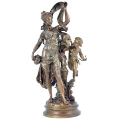 Скульптурная композиция «Весна с Амуром» для интерьера кабинета