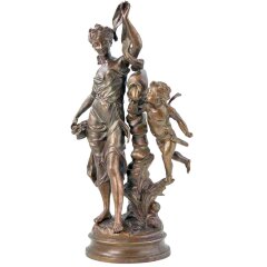 Скульптурная композиция «Весна с Амуром» для интерьера кабинета