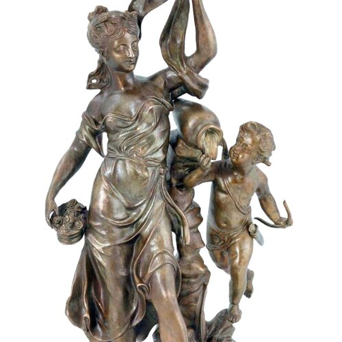 Скульптурная композиция «Весна с Амуром» для интерьера кабинета