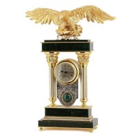 Каминные часы «Орёл» (нефрит)