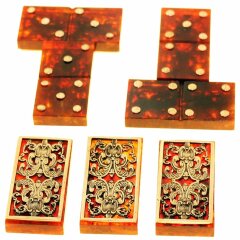 Подарочное домино «Классика» из янтаря