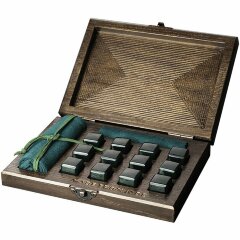 Нефритовые камни «Байкал» для виски (12 шт)