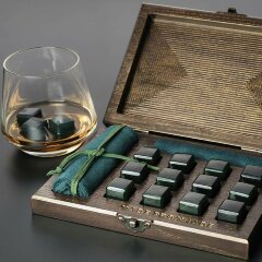 Нефритовые камни «Байкал» для виски (12 шт)