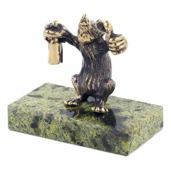 Бронзовая статуэтка «Крыса алкоголик»