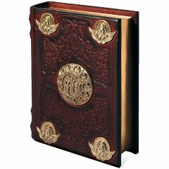 Кожаный «Молитвослов» с художественной бронзой