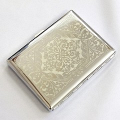 Набор портсигар с зажигалкой «Герб России» с позолотой в подарок мужчине