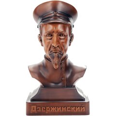 Резной бюст политического деятеля «Дзержинский» из массива дерева
