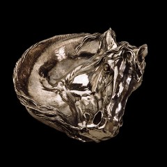 Серебряная пепельница «Мустанг» в виде головы лошади