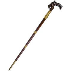 Дизайнерская трость резная «Медведь» со скрытым клинком