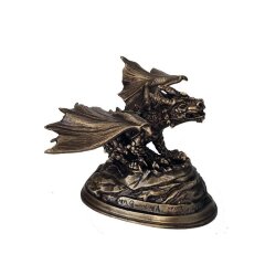 Бронзовая статуэтка «Дракон взлетает» в подарок коллекционеру