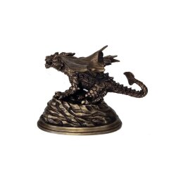 Бронзовая статуэтка «Дракон взлетает» в подарок коллекционеру