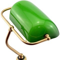 Зелёная настольная лампа из малахита «СССР» для рабочего стола руководителя