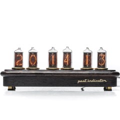 Ретро часы «Восток-4» на ламповых индикаторах из массива дерева венге