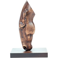 Новогодний сувенир «Пьющая лошадка» для интерьера — символ 2026 года лошади