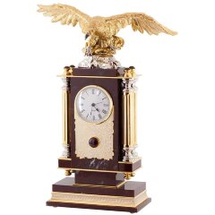 Каминные часы «Орёл» (яшма)