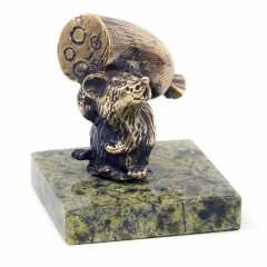 Бронзовая статуэтка «Крыса с батоном сыра»