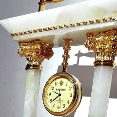 Каминные часы «Ампир» с подсвечниками